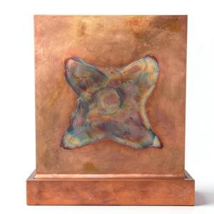 Cappa aspirante di lusso in rame anticato, a fusto, con grembiule piatto a gradini, calibro 16, personalizzata, stile rustico, per villa, a parete - Product Image 3
