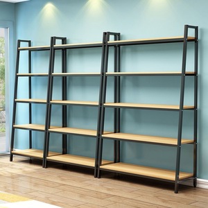 2025 Model Light Luxury Simple Landing Living Room Shelf Wall Shelf Office <b>Small</b> Bookshelf Trapezoidal Storage Shelf - Product Image 2