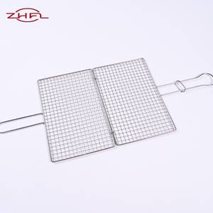 Cesta de rejilla de alambre para barbacoa, tejida, resistente al calor, soldada, portátil, resistente a la corrosión, fácil de limpiar - Product Image 5