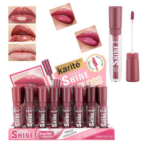 Gloss à lèvres <span class=keywords><strong>Karite</strong></span> 3 ml, brillance longue durée, base <span class=keywords><strong>de</strong></span> gloss à lèvres, vente en gros, marque privée, maquillage cosmétique, gloss à lèvres <span class=keywords><strong>de</strong></span> haute qualité, lisse - Product Image 1