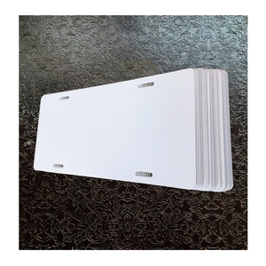 Plaques de licence de voitures en aluminium personnalisées, 12 "x 6" x 0.65mm, lot de pièces, brillantes et blanches, impression par Sublimation - Product Image 3
