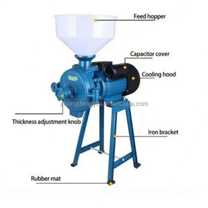เครื่องบดอาหารสัตว์ไฟฟ้าอเนกประสงค์ บดได้ทั้งแบบเปียกและแบบแห้ง สำหรับธัญพืช ข้าวโพด ข้าว กาแฟ ข้าวสาลี แป้ง และธัญพืชอื่นๆ - Product Image 6