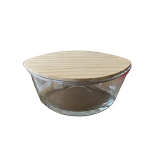 Único barco elipse en forma de 18oz WoodWick Velas Contenedor de vidrio Tarro HearthWick Vela perfumada Frascos con tapas para la fabricación de velas - Product Image 1