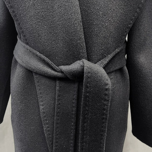 Vente en gros Manteau de laine long col <span class=keywords><strong>marin</strong></span> de luxe Trenchs double face en laine cachemire pour <span class=keywords><strong>femme</strong></span> avec ceinture - Product Image 4
