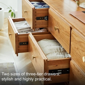 Commode scandinave à 9 tiroirs, en <span class=keywords><strong>bois</strong></span> massif et avec <span class=keywords><strong>quincaillerie</strong></span> en laiton - Product Image 5
