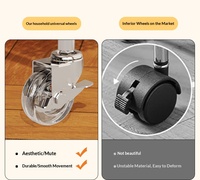 Carrito de Almacenamiento para Cocina, Estante con Ruedas, Estante Móvil de Acero al Carbono para Cocina, Baño, Organizador de Aperitivos