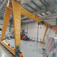 Grue portique monopoutre européenne de 10 tonnes avec protection extérieure contre la pluie et espace de stockage