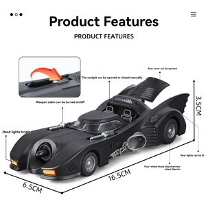 Modellino Auto Batman 1989 in Metallo Pressofuso 1:32 con Suoni, Luci e Funzione Pullback - Giocattolo da Collezione - Product Image 3