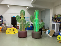 Ballon gonflable en tissu Oxford en forme de cactus avec ventilateur intégré et lumières LED, résistant aux intempéries pour la décoration de jardin