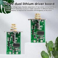 Carte pilote de batterie au Lithium double 6-8.4V pour 2*18650/26650 Batteries Module d'entraînement de lampe de poche pour perles LED 15-20W