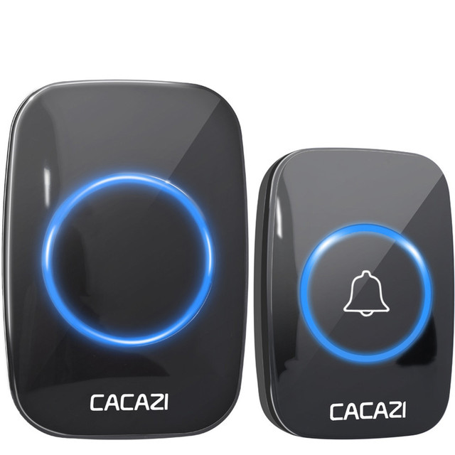 Battery Operated Wireless Doorbell, 300M Long Range Door Chime Wall Plug in Waterproof Doorbells Wireless for Home