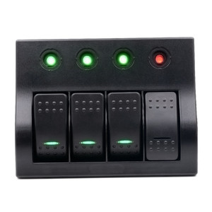 Barca marina RV 4 banda impermeabile bilanciere pannello interruttore con indicatore a Led con interruttori - Product Image 2