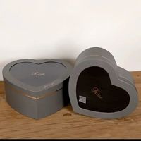 Boîte cadeau rigide en forme de cœur pour la Saint-Valentin, boîte transparente en matériaux recyclés avec finition brillante ou mate pour bougies