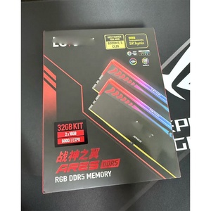 Módulo de Memoria DDR5 6000 32GB (16GB*2) - Tira de Iluminación RGB para Juegos para Computadora de Escritorio CL26 <span class=keywords><strong>Ares</strong></span> Ala del Dios de la Guerra - Negro - Product Image 1