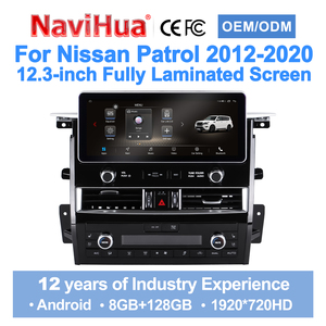 Estéreo para Auto con Pantalla Táctil de 12.3 Pulgadas, CarPlay Inalámbrico, Android Auto, GPS, Navegación, Reproductor, Montaje Universal para Tablero, Color Negro - Product Image 1