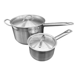 Olla para Salsas Comercial de Acero Inoxidable Nsf de 14 28 cm con Tapa, Apta para Gas e Inducción, Certificación CE, Apta para Horno, para Cocina de Hotel - Product Image 2