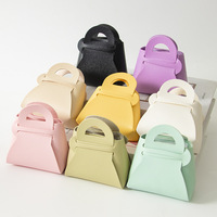 Porte-monnaie pliable en cuir PU couleur bonbon, style Ins, mini porte-clés portable