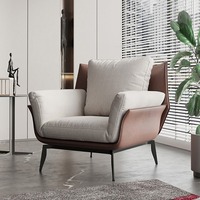 Fauteuil simple pliable en velours écologique de luxe moderne pour appartement, salon, hôtel, loisirs