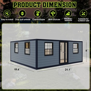 Tuostar personalizzabile in acciaio prefabbricato Kit case di alta qualità completamente arredato espandibile contenitore soggiorno bagno per uso Villa - Product Image 2