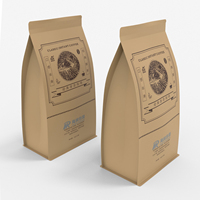 Boîte à café auto-scellante à bande de déchirure avec logo personnalisé Boîte d'emballage de papier en carton ondulé pour boissons instantanées imprimées