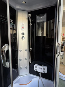 <span class=keywords><strong>Cabine</strong></span> <span class=keywords><strong>de</strong></span> <span class=keywords><strong>douche</strong></span> vapeur <span class=keywords><strong>de</strong></span> luxe à double paroi vitrée coulissante 90x90cm en gros |   6 Jets certifiés CE, prix d'usine |   1 ensemble d'échantillons - Product Image 3