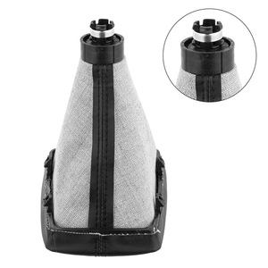 Audi Gear <b>Shift</b> <b>Knob</b> Cover Leather Manual Transmission Black Ergonomic Fitment - Product Image 5
