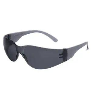 Gute Qualität CE-Brille mit rauch dunkler Linse Anti-UV-Kratzer Nebel Schlag feste Schutzbrille Industrieller Augenschutz
