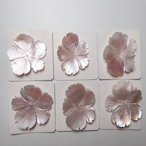 แฟนซีแฟชั่นสีชมพูซับ F235 14-45มิลลิเมตรรูปดอกไม้ธรรมชาติแกะสลักกึ่งสำเร็จรูปพลอยหลวมสำหรับการออกแบบ - Product Image 5