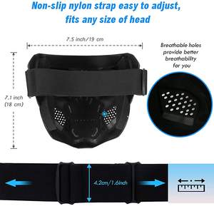 Grosir Masker Bersepeda Helm Pesta Walker Perlengkapan Taktis Masker Gigi Dewasa dengan Mesin - Product Image 3