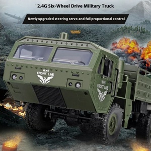Nouvelle voiture RC JJRC 1:16 SYJ-Q75, modèle de camion militaire à six roues THAAD, tout-terrain, prêt à l'emploi, pour l'intérieur et l'extérieur, chargeur inclus, jouet RC - Product Image 1