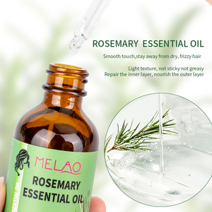 Masker Perawatan Rambut Minyak Herbal Alami Rosemary MELAO Label Pribadi, Minyak Esensial Vitamin untuk Perawatan Rambut Kering dan Rusak - Product Image 3