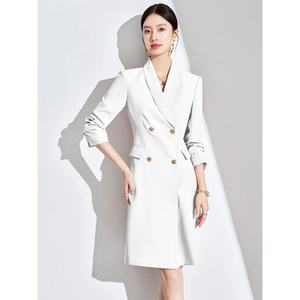 Vestido ajustado de manga larga para mujer profesional 2024 nueva moda ropa de trabajo de viaje con tentación de viajero - Product Image 3