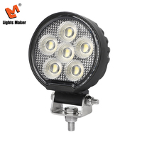 Phare LED tout-terrain 24W, rond 3,2 pouces, faisceau large, 2000LM, étanche IP67, pour 4x4, SUV, camion, 9-32V, 50000H, en aluminium