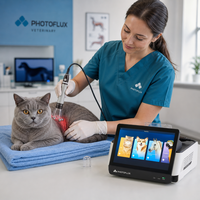 Dispositivo de Terapia Láser Veterinaria Portátil de Alta Potencia de 30 W, Láser de Diodo GaAlAs para el Alivio del Dolor