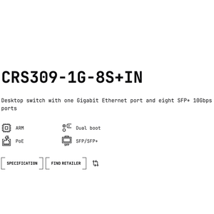 नए CRS309-1G-8S + नेटवर्क स्विच में - Product Image 2