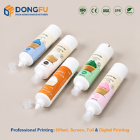 Tube vide personnalisable OEM en PE souple de 200 ml pour crème glacée, cosmétiques, sérum, lotion, soins de la peau, qualité alimentaire