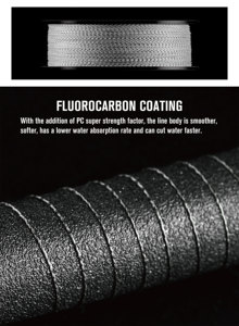 Ligne de <span class=keywords><strong>pêche</strong></span> Lmaide 100m Spotted King PE 9 brins anti-morsure haute résistance pour la <span class=keywords><strong>pêche</strong></span> à la <span class=keywords><strong>truite</strong></span> et au bar en lac, rivière, ruisseau - Product Image 6