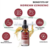 VitaSpring Gouttes de ginseng OEM Supplément énergétique Extrait de racine de ginseng rouge coréen Ginseng liquide