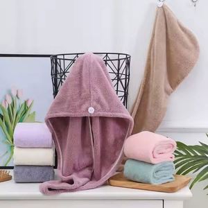 Serviette de cheveux triangulaire en microfibre brodée avec logo personnalisé, super absorbante, séchage rapide, torsadée, pour la maison, l'hôtel, le spa - Product Image 3