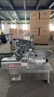 Trancheuse à viande congelée automatique commerciale 220V, cartons en bois