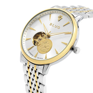 Reloj de Pulsera Mecánico Automático con Esfera de Esqueleto para Hombre, Deportivo, de Moda, de Lujo, Resistente al Agua - Product Image 2