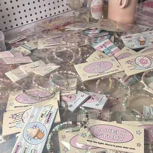 Pulsera Elástica Redonda con Cuentas de Colores Pastel, Cuentas de Vidrio Estilo Bohemio, Joyería Hecha a Mano, Regalo Casual de Moda para Mujeres y Niñas - Product Image 2