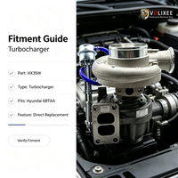 Turbocompresseur HX35W à montage universel compatible avec les moteurs diesel 6BTAA, pour chargeurs et chariots élévateurs, pièce de rechange de reconditionnement
