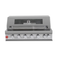 Barbecue à gaz encastrable 6 brûleurs en acier inoxydable 304 de qualité supérieure pour îlot de cuisine extérieur