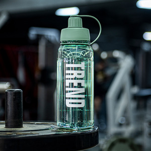 Gym ad <span class=keywords><strong>alta</strong></span> capacità Gym Fitness bottiglie di acqua di plastica all'ingrosso Logo personalizzato sport bottiglie di acqua motivazionali con il tempo - Product Image 3