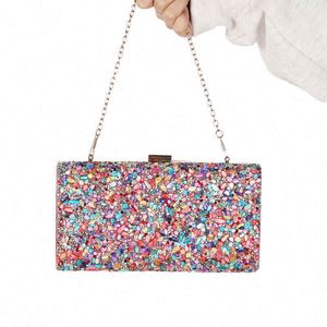 Custom Fashion Party <b>Wedding</b> Beaded Strap Acrylic Evening Bag <b>Clutch</b> Purse for Lady Women - Product Image 1