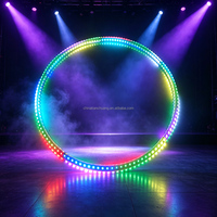 Cercle géant LED pour scène de cirque, boîte de nuit, mariage, festival en plein air, spectacle en direct, décoration, équipement