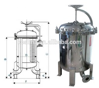 Filtre TS à haut débit, sanitaire industriel, en acier inoxydable SS304/316L, électro-polissage, boîtier de filtre multi-sacs 500L/heure pour eau claire