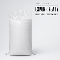 Sac tissé en PP blanc double couche avec doublure intérieure en PE pour l'emballage en vrac de farine de riz et de poudre, vente en gros