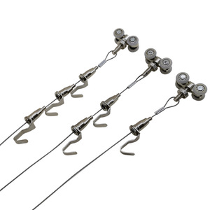 Câble de suspension réglable pour photos, 2M, type crochet en acier inoxydable, pour rangement mural ou sur porte - Product Image 4